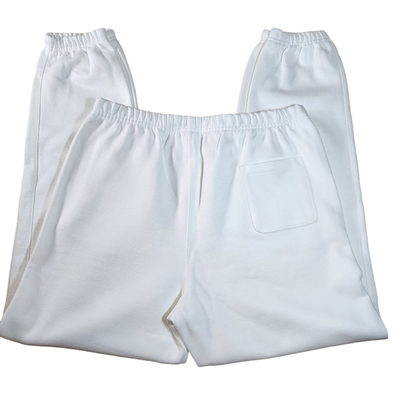Women's Champion Boyfriend Reverse Weave White Sweatpants Sz Large NWT - Picture 4 of 8